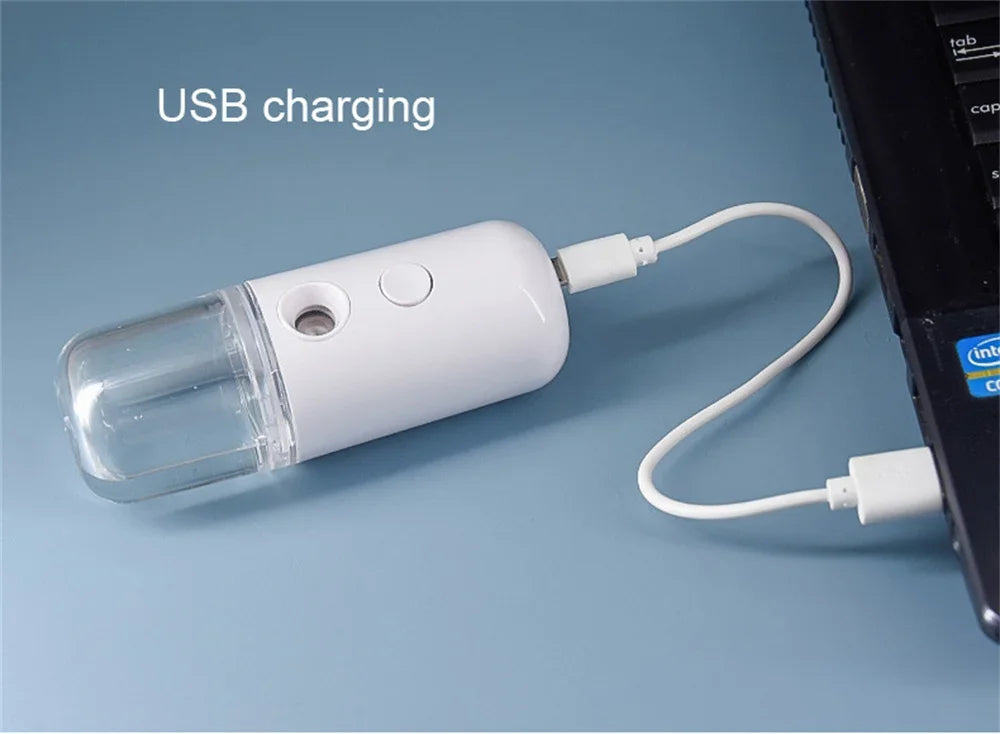 Nano Facial Hydrator Sprayer Face Steamer Nebulizer For Home And Travel Use.