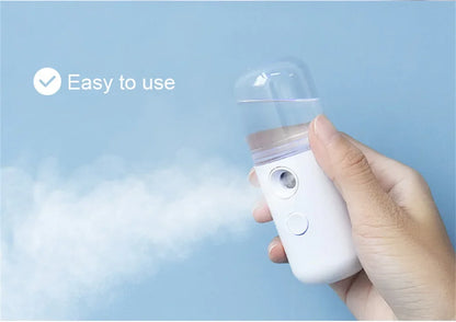 Nano Facial Hydrator Sprayer Face Steamer Nebulizer For Home And Travel Use.