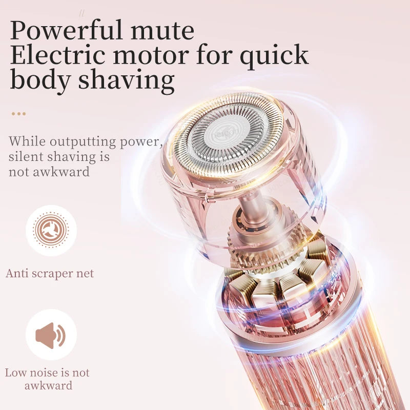2 in 1 Electric Shaver for Women Double Head Body Hair Removal Underarm Bikini ,body Hair Trimmer Electric Razor